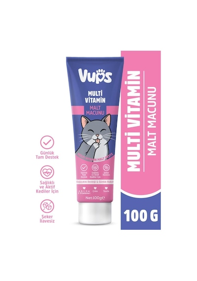 Multivitamin Kedi Malt Macunu 100 Gr