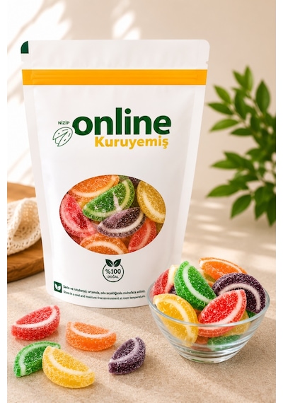 Online Kuruyemiş Jöle Lokum Dilim 500 Gr