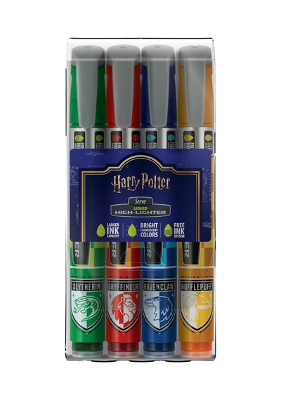 Lıkıt Kalem Harry Potter Damalı 4'lu Pet Blıster