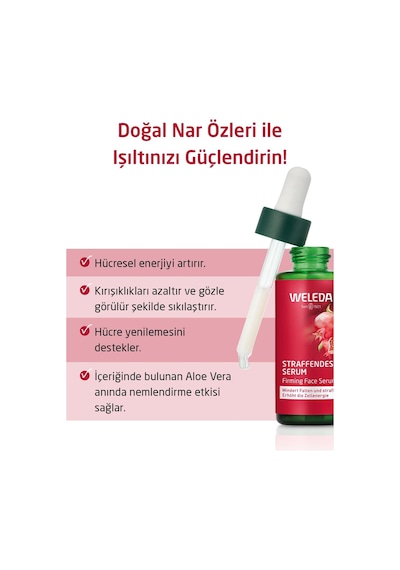 Weleda Pomegranate & Maca Peptides Nar Özlü Nemlendirici ve Sıkılaştırıcı Yüz Bakım Serumu 30ml