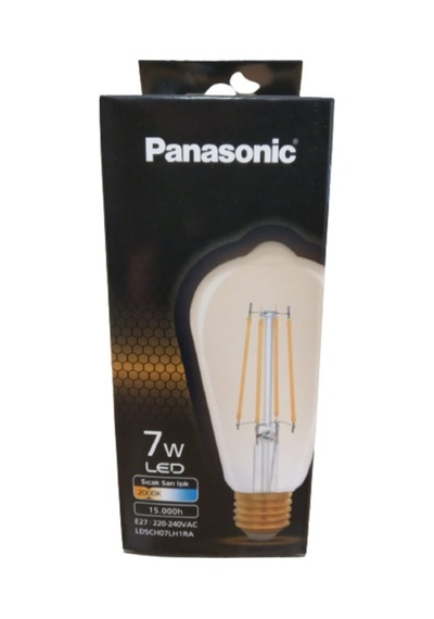Cata E27 St64 Rustik Armut Lamba 7W 630 Lm 2000K Gold Amber Rustik Amp