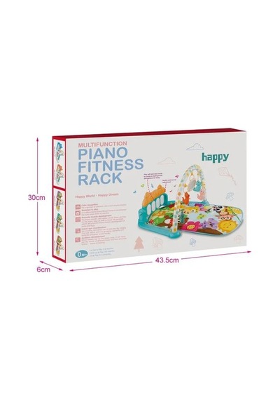 Learning Fun Jimnastik Merkezi Piyanolu Oyun Halısı Işıklı Müzikli Hayvanlar