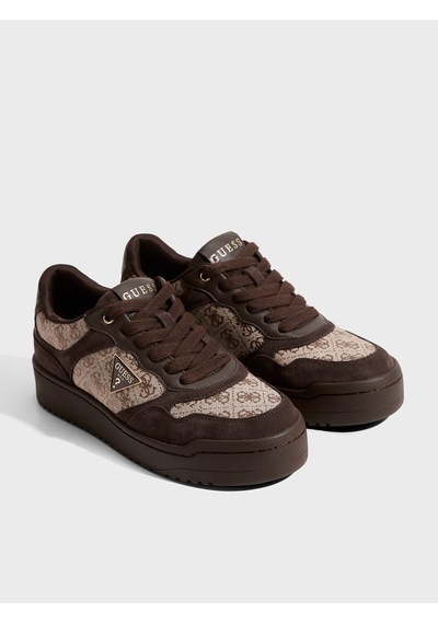 Guess Miriam Deri Karışımlı Kadın Sneaker Ayakkabı Fltm16fal12 Kahve