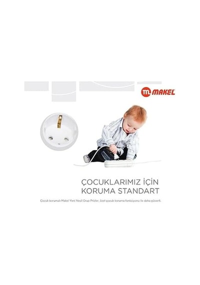 Yeni Nesil 4 Lü Grup Topraklı Priz Kablosuz Klemensli Diğer