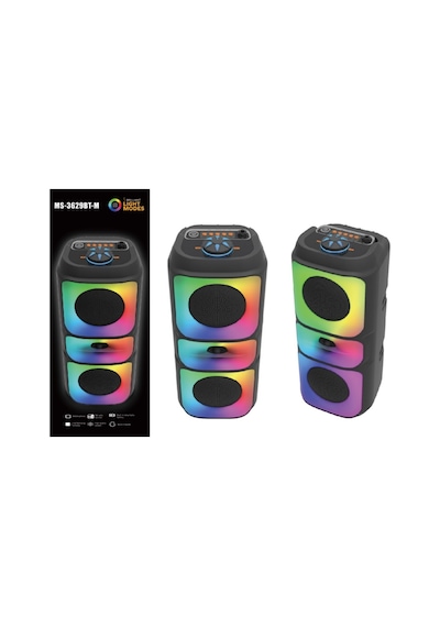 Platoon Pl-4623 Bt/sd/usb/aux Işıklı Bluetooth Speaker Ms-3637bt