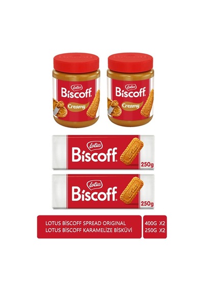 Bıscoff 250gr. X 2 Adet Bıscoff Spread Orıgınal 400 Gr X 2 Adet