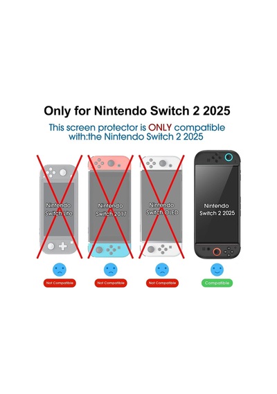 Nintendo Switch 2 7.9 İnç Uyumlu 9h Ekran Koruyucu Nintendo Switch 2 2025