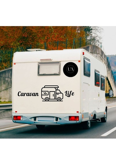 Karavan Sticker Karavan Life Stickerrr 25x50
