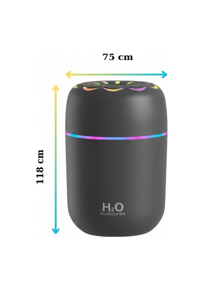 250ml Rgb Işıklı Süper Sessiz Type-c Mini Hava Nemlendirici & Aroma Difüzör