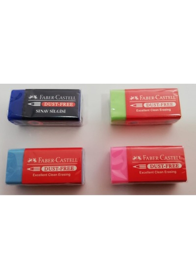 Faber Dust-free Renkli Silgi 4 Adet