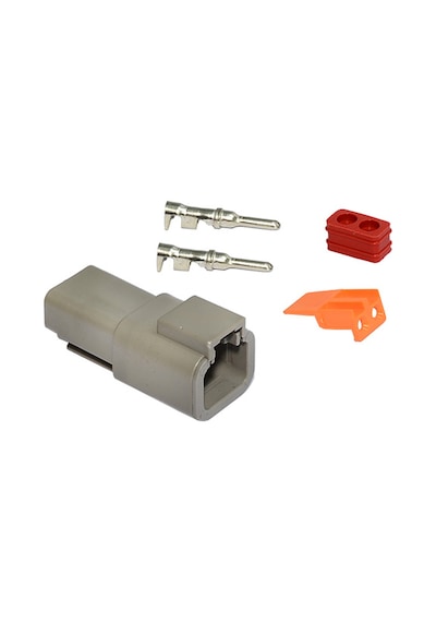 Soket 2 Pin Erkek Tesisat Deutz İş Makinası Dtm06-2s