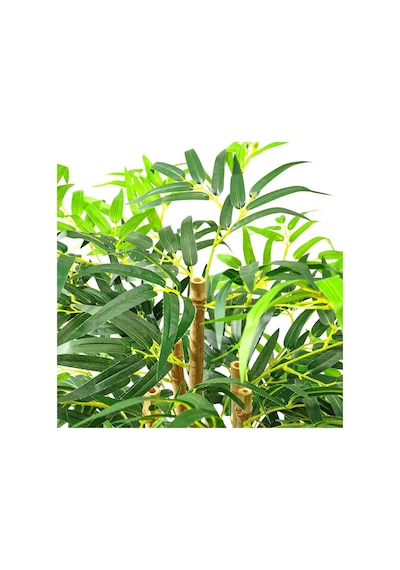 Yapay Bambu Ağacı Ekstra Doğal Görünüm Siyah Saksılı 6 Dallı 150C