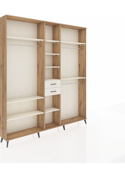 Arges Dolap 10 Raflı 2 Çekmeceli 3 Askılı 220x30x243 Çam-aytaşı/aytaşı Aytası/aytası Arges Dolap 10 Raflı 2 Çekmeceli 3 Askılı 220x30x243 Çam-aytaşı/aytaşı Aytası/aytası