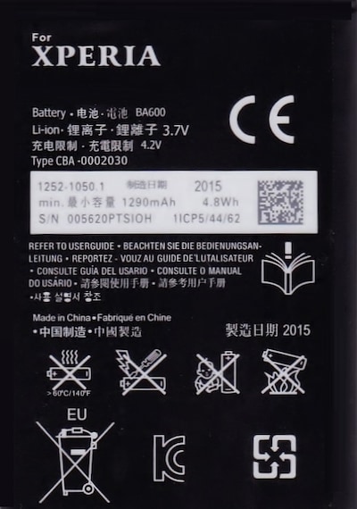 Sony Xperia U St25İ Ba600 Batarya Pil