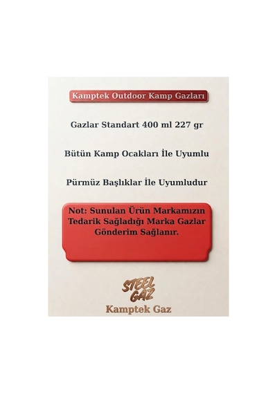 Shop Uygun Bütan Propan Gaz Kartuşu 400 Ml Kamp Gazı Prosessıonal Metalik