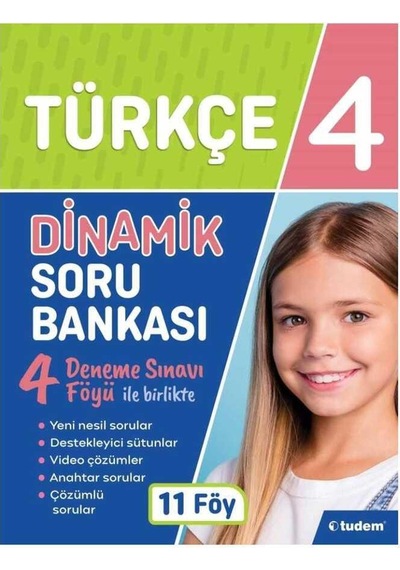 4.Sınıf Türkçe Dinamik Soru Bankası -  Tudem Yayınları