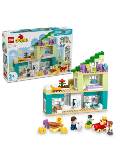 LEGO® DUPLO® Kasabası 3’ü 1 Arada Figürlü Modern Aile Evi 10470 -2 Yaş ve Üzeri Çocuklar için Aksesuarlar İçeren Yapım Seti (166P)