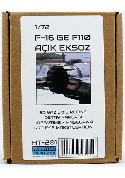 Hobbytime 201 1/72 Ölçek, F-16 Ge F110 Açık Egzost, 3d Yazılmış Reçine Detay Parçası-59154