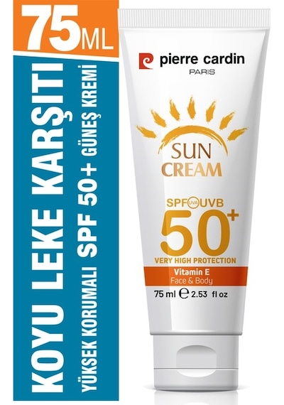 Pierre Cardin Leke Karşıtı Yüksek Koruyucu Yüz Güneş Kremi SPF50+ 75 ML