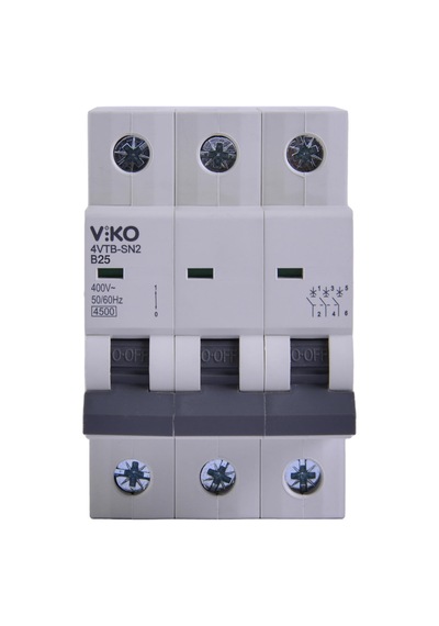 Viko 4vtb-3b25 Otomatik Sigorta 4,5ka B Tipi 3 Kutup 25a 10