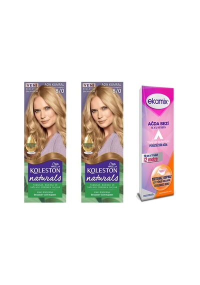 Koleston Naturals Tüp Boya 8 - 0 Açık Kumral 2 Adet