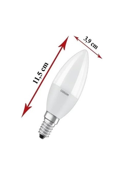 Osram Ledvalue 75w 60w 3 Lü Led Mum Ampul Beyaz - 6500k E14 Genel
