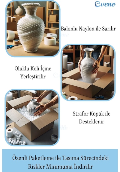 Vazo Küçük Vazo Masa Üstü Vazo Ev Dekorasyon Vazo Gümüş Eskitme Model 30 Altın Altın