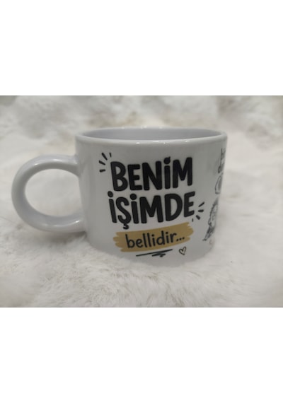 Özel Tasarım Motto Fincan2 Beyaz