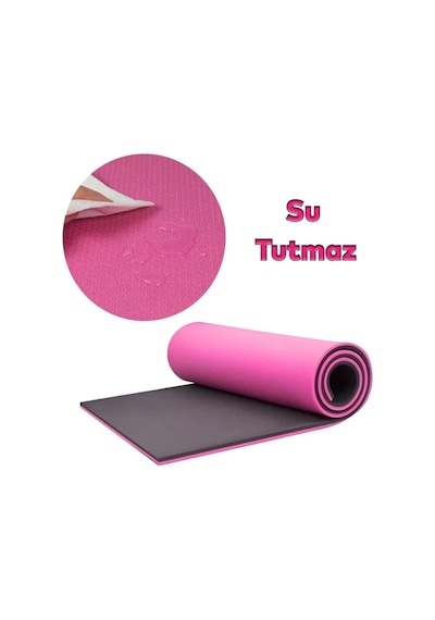 10 Mm Fitness Yoga Matı Kaymaz Yüzey Çift Taraflı Kullanım Dayanıklı Eva Malzeme 1