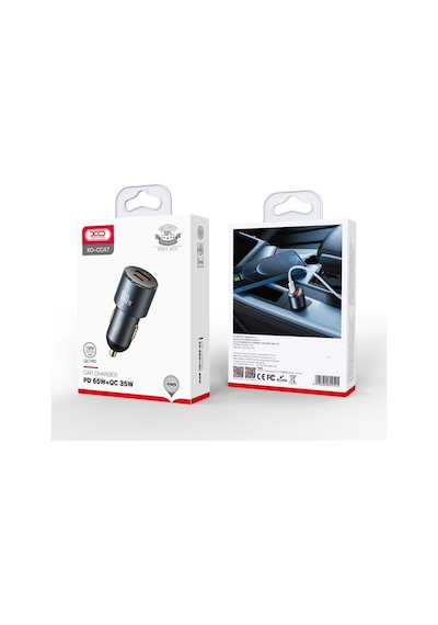 Cc47 2ın1 Usb Cc47 100w Araç İçi Hızlı Şarj Soketi - Çift Portlu Usb-c + Usb-a Akıllı Adaptör