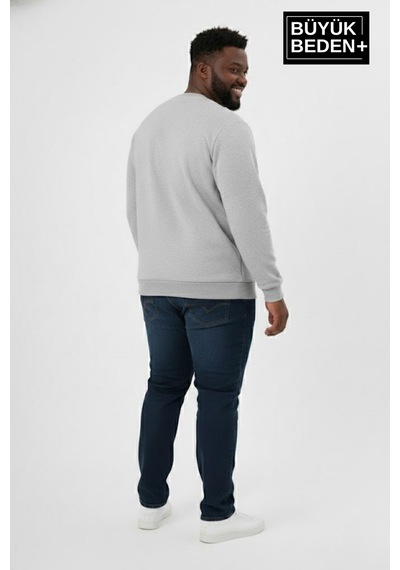 Süperlife Erkek Büyük Beden New York Baskılı Bisilet Yaka İnce Sweatshirt Spr26bsw956-5 Açık Gri Melanj Süperlife Erkek Büyük Beden New York Baskılı Bisilet Yaka İnce Sweatshirt Spr26bsw956-5 Açık Gri Melanj