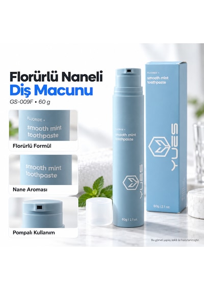 Yues Florürlü Naneli Pompalı Diş Macunu 60 G Gs-009f Beyazlatma