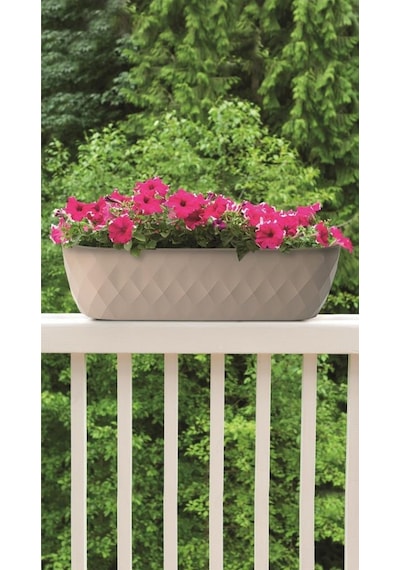 Omnipazar Krs-472 Dekoratif Yakamoz Balkon Saksı 6.5 Litre No 2 Krem