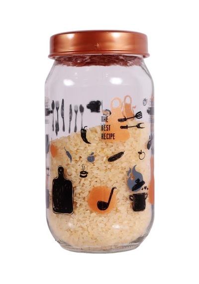 Herevin 139357-810 Desenli Kavanoz Seti 3'lü 425-660-1000 Ml Bakır