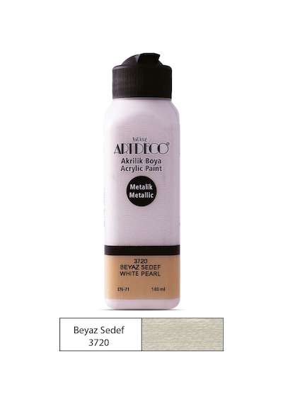 Artdeco Metalik Akrilik Boya 140 Ml Beyaz Sedef