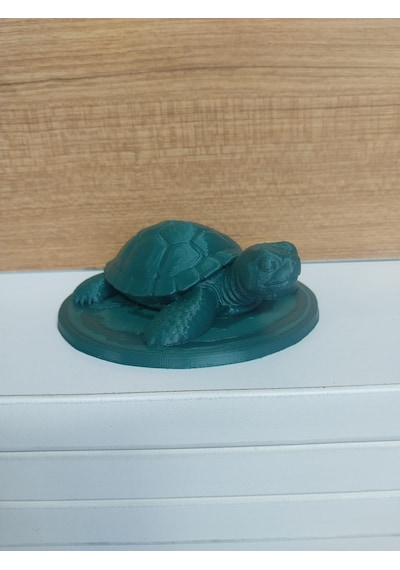 Topçu 3d Baskı Dekoratif Kaplumbağa Figürü / Masaüstü Aksesuar -