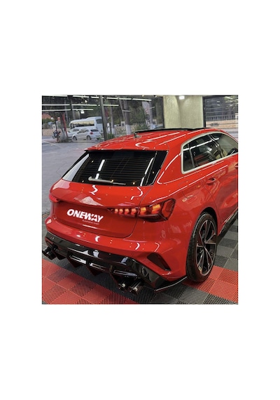 Audi A3 8y Sportback S-line 2025+ Arka Flap Seti Sportif Tampon Eki & Agresif Tasarım