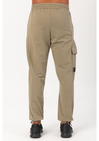 Maraton Sportswear Oversize Erkek Lastik Paça Basic Açık Haki Eşofman Altı 22466-açık Haki Açık Haki