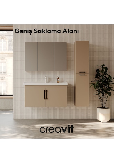Creavit D20 100 Cm Kapaklı Lavabo Dolabı Dafne Melamin Kapak Dafne Creavit D20 100 Cm Kapaklı Lavabo Dolabı Dafne Melamin Kapak Dafne