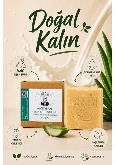 Aloe Veralı Eşek Sütü Sabunu 100 Gr