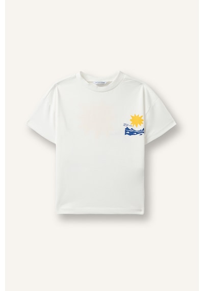 Defacto Regular Fit Bisiklet Yaka Baskılı Kısa Kollu Tişört Erkek Bebek I6237a526hser118 Ekru-er118 Defacto Regular Fit Bisiklet Yaka Baskılı Kısa Kollu Tişört Erkek Bebek I6237a526hser118 Ekru-er118