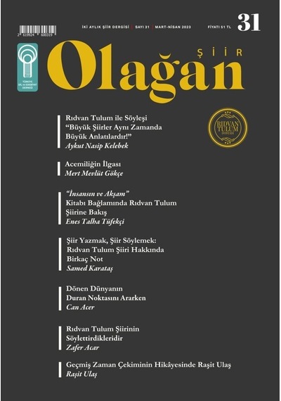 Olağan Şiir 31.Sayı Mart-Nisan 2023