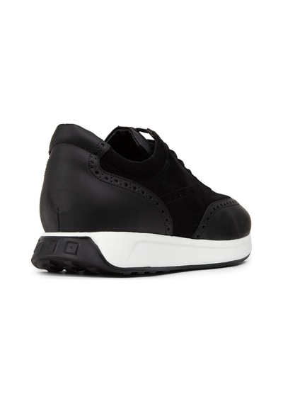 Deery Hakiki Süet Siyah Erkek Sneaker Ayakkabı - 00750Msyhe07 Siyah