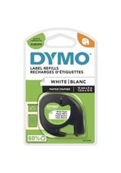 Dymo S0721510 Letratag Kağıt Şerit 12mm X 4 Mt , Beyaz 59421 91200 Kdo