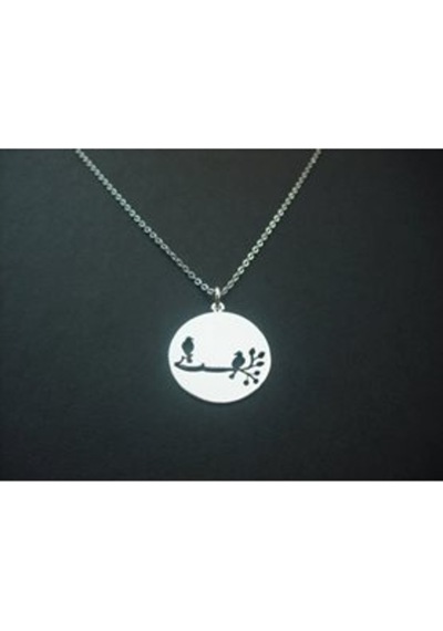 Gümüş Kuşlar Kolye 453680030