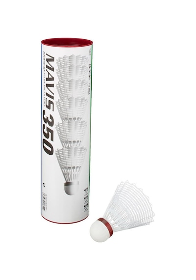 Yonex Mavıs 350 6'lı Beyaz Badmınton Topu - Kırmızı Bant