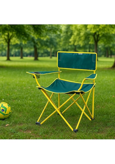 Eco Ergonomik Katlanır Kamp Sandalyesi Yeşil