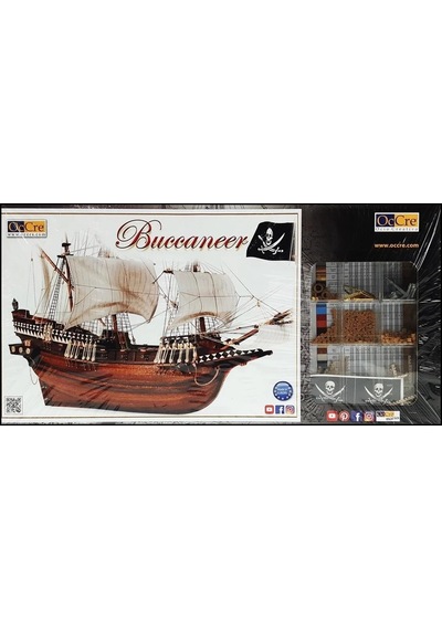 1/100 Buccaneer Yelkenli Tekne Ahşap Maketi, Occre 12002