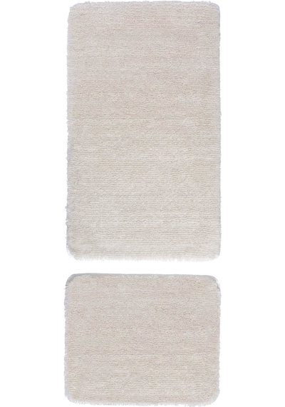 Koza Home Koza Home Segura Peluş Krem Kaydırmaz Taban Banyo Paspası Krem
