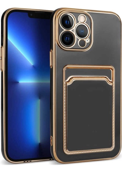 Apple Uyumlu iPhone 13 Pro Max Kılıf Zore Bark Kartlıklı Kapak